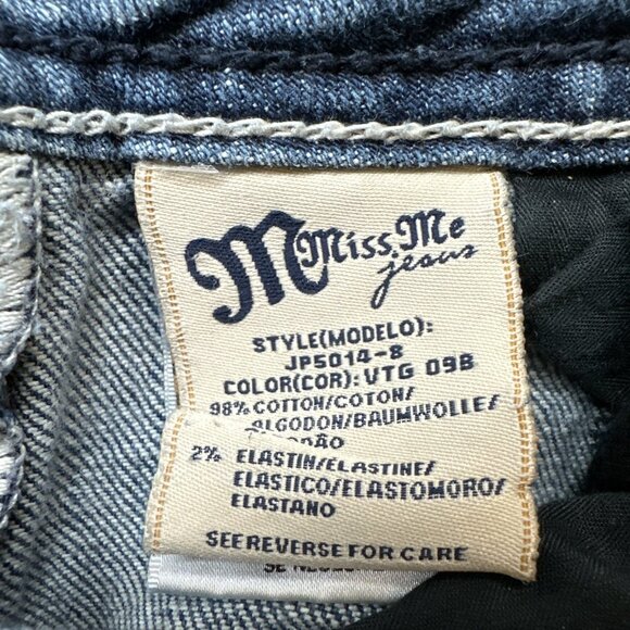 Miss Me Jeans Womens 27 Signature Boot Bootcut Denim Pants  JP5014-8 - Picture 9 of 11